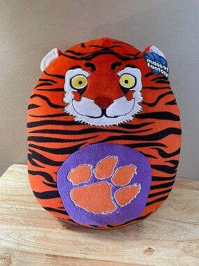 Clemson Tigers Plush Mascot Pillow Squishy Tiger Paw NCAA Mascot Factory 16”